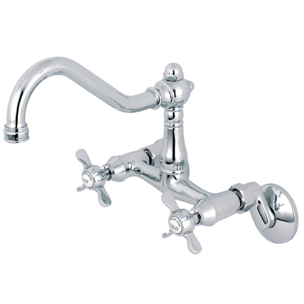 KS3221BEX 6-Inch Adjustable Center Wall Mount Kitchen Faucet